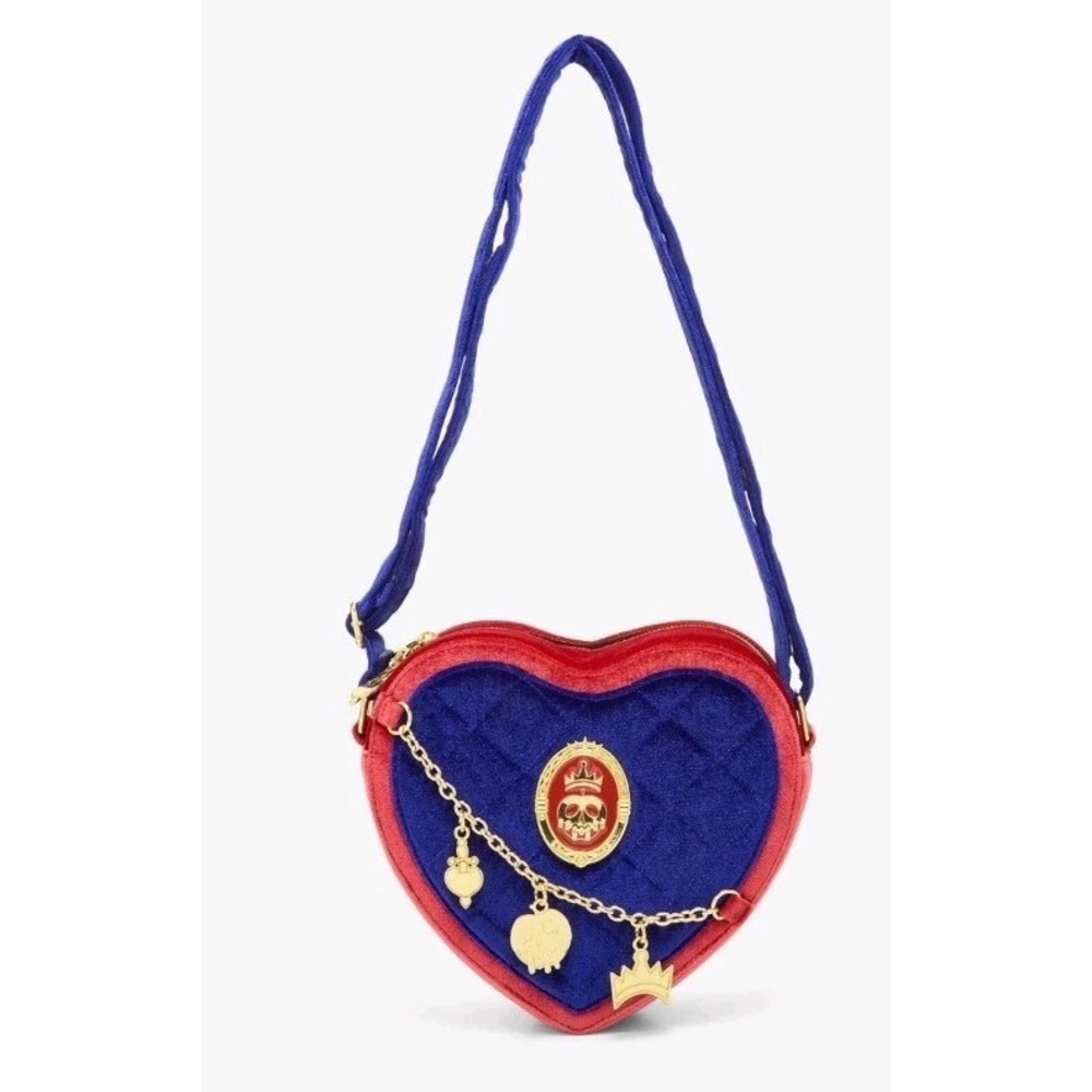 Loungefly Disney Snow White and the Seven Dwarfs Evil Queen Velvet Crossbody Bag